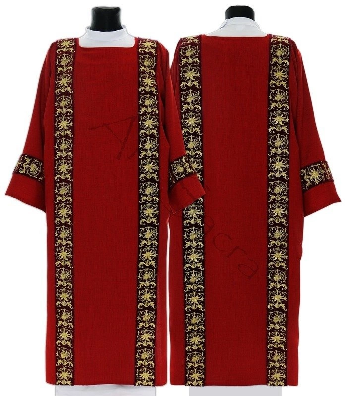 Gothic Dalmatic Dii Ac Red Unlined All Products For Deacons