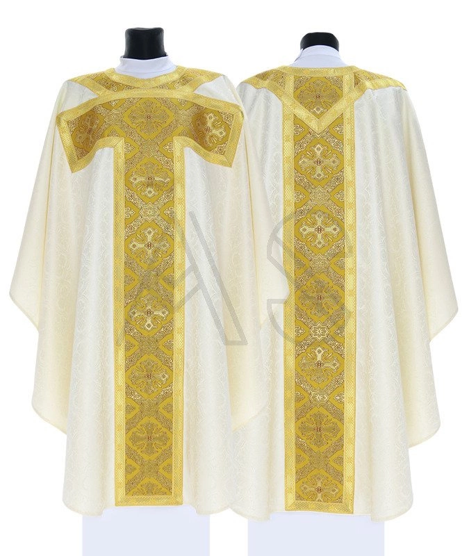 Gothic Chasuble GT059 K25 Cream Unlined ALL PRODUCTS CHASUBLES