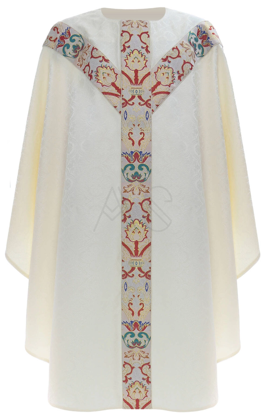 Semi Gothic Chasuble Gy K Cream Unlined All Products