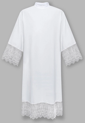 Alb with large lace A11-B