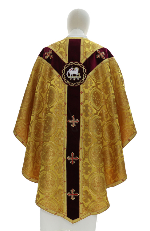Casulla semi gótica "Cordero de Dios" GY821-AGCC8