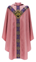 Semi Gothic Chasuble "IHS" Y209-R25