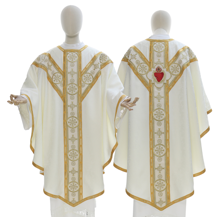 Casulla semigótica "Corazón de Jesús" GY882-AK26