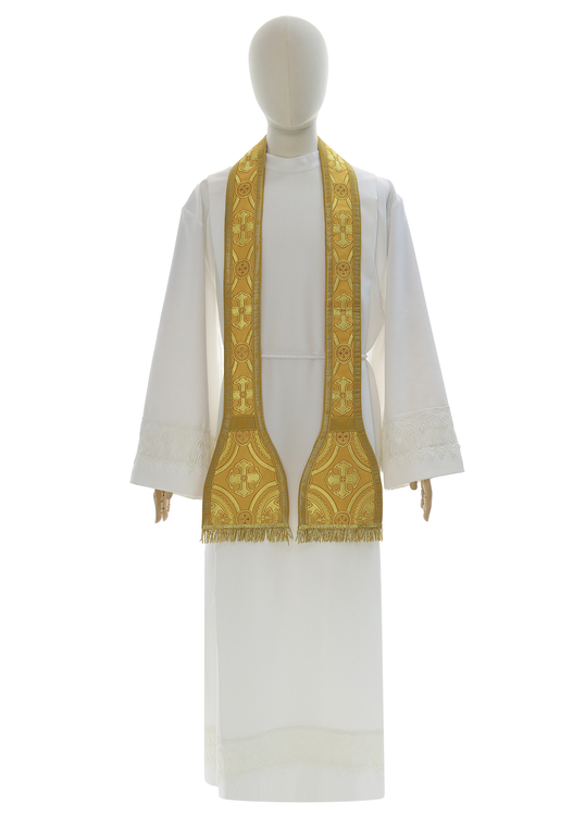 Casulla romana "Corazón de Jesús, María, José" R822-AGC8