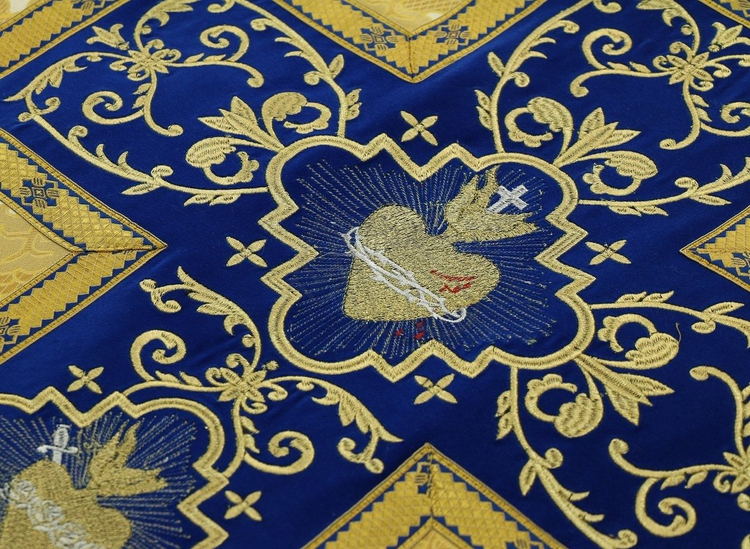 Ornat rzymski "Serce Jezusa, Maryi, Józefa" R822-AKN9