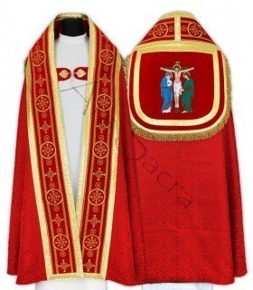 Capa pluvial romana "Crucifixión" KT579-AC25h6