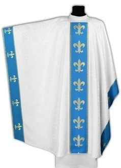 Chasuble monastique mariale MX086-BN25