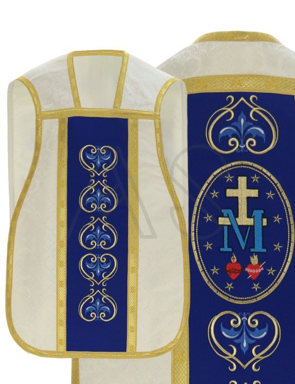 Chasuble romaine mariale R449-GN25