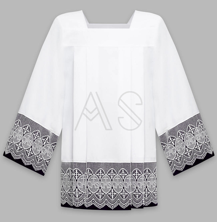 Chorhemd mit schwarzem Futterstoff K11-CZ
