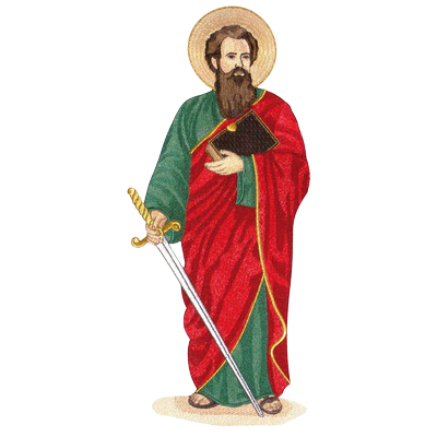 Embroidered Applique "Saint Paul"
