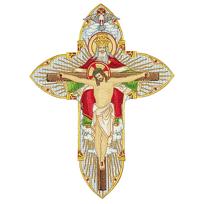 Applicazione ricamata "Santissima Trinità