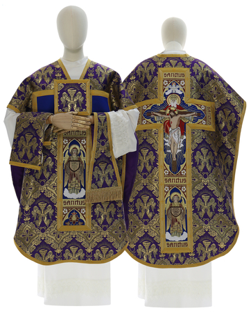 Casulla de seda "Santísima Trinidad" F778-60