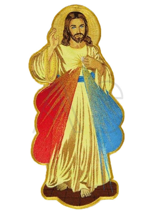 Aplique bordado "Divina Misericordia"