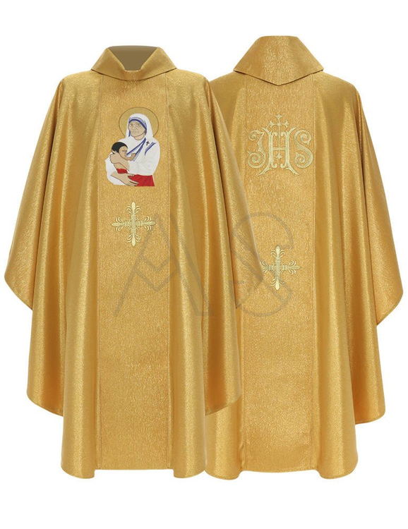 Gotische Kasel "St. Mutter Teresa von Kalkutta" 433-G63g