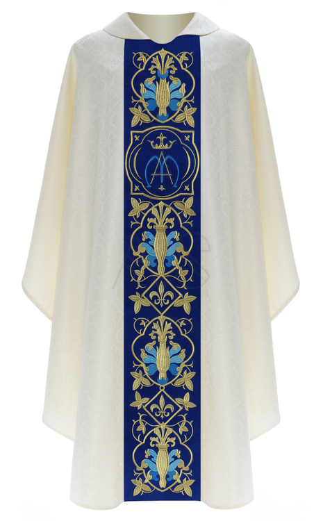 Casulla gótica mariana 872-AKN25