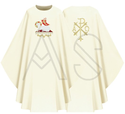 Casulla gótica "Cordero de Dios" G705-B