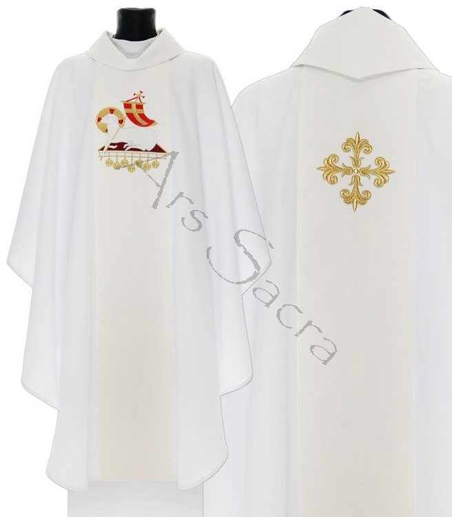 Chasuble gothique "Agneau" 601-ABg