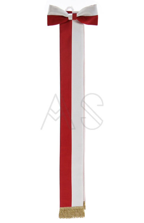 Fascia rossa e bianca 15 cm WSTA2-BC-G