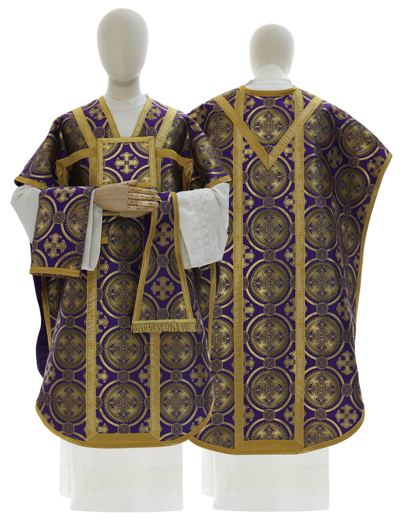 Silk chasuble "St. Philip Neri" F068-F8