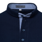 Polo blu navy a maniche corte PK-G