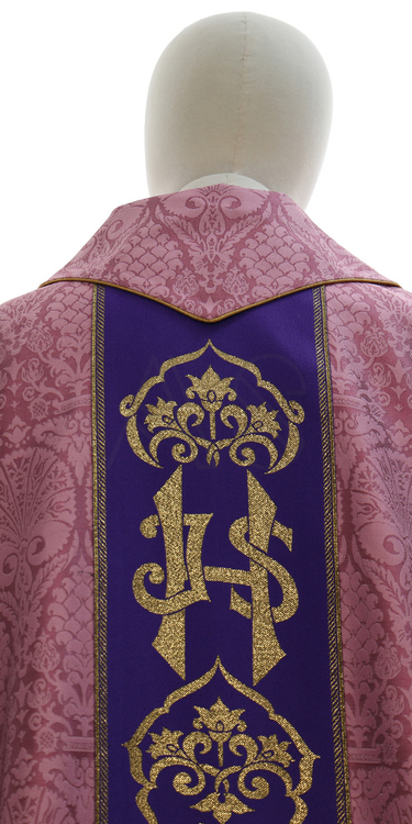 Casulla gótica IHS