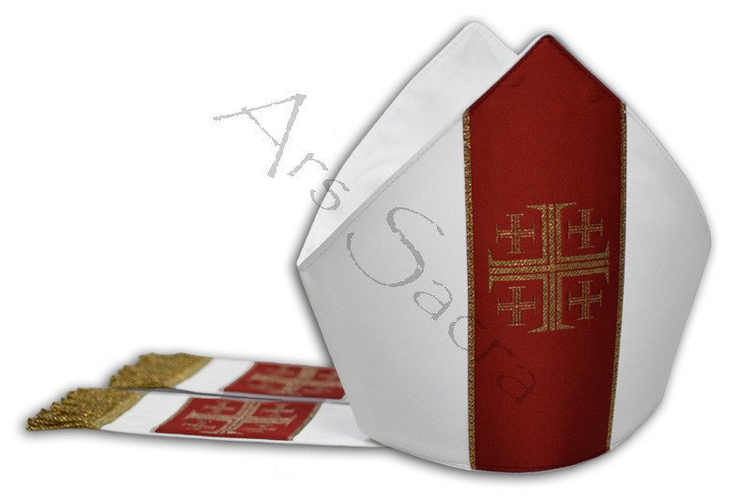 Mitra "Cruces de Jerusalén" M103-GC