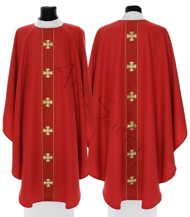 Chasuble gothique '"Croix de Malte" G104-C