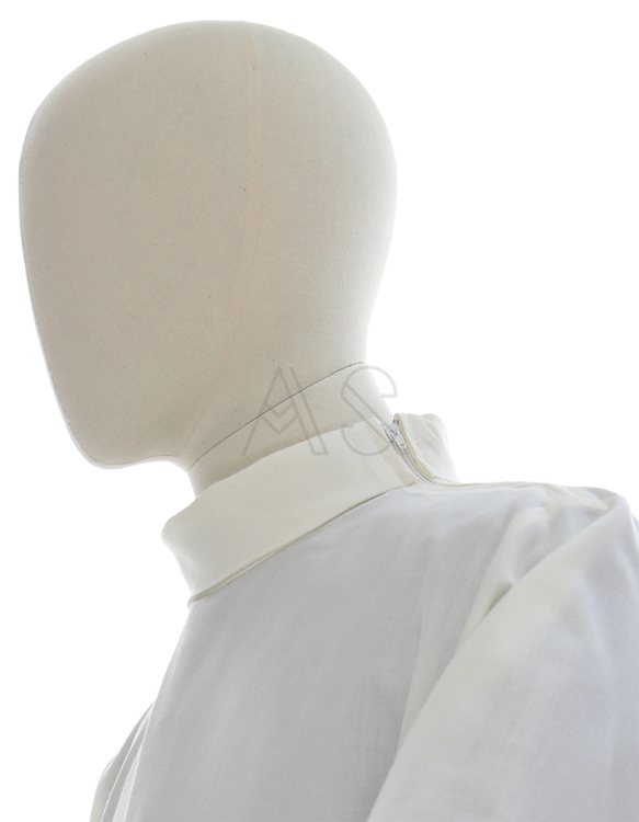 Ivory alb made of light fabric A26-K