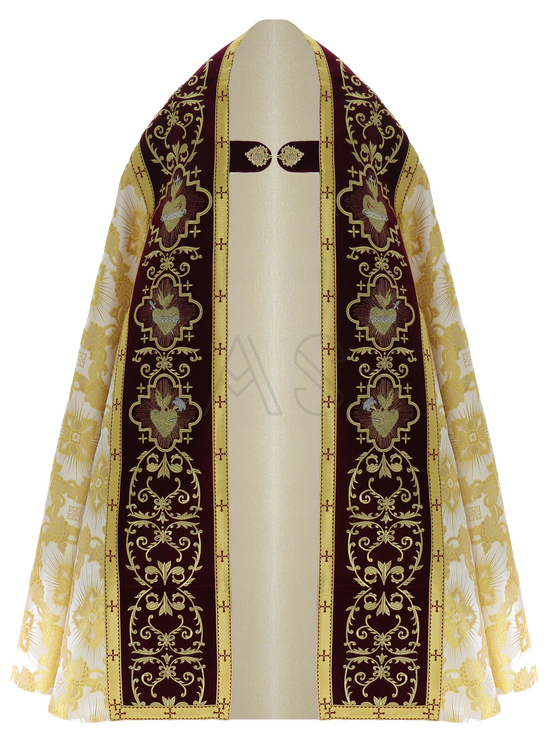 Piviale Romano "Cuore di Gesù, Maria, Giuseppe" KT822-AGC9