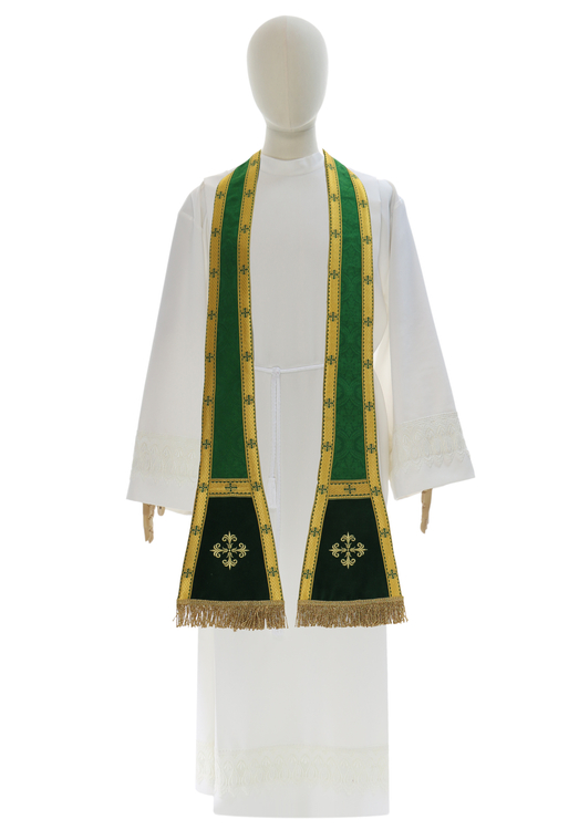 Chasuble "Saint Philippe Neri" "Coeur de Jésus, Marie, Joseph" F822-A25