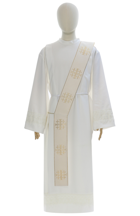 Estola para diácono "Cruces de Jerusalén" SD103-K