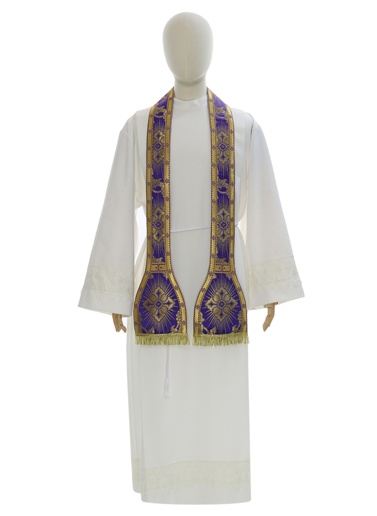 Ornat rzymski "Serce Jezusa, Maryi, Józefa" R822-AF9