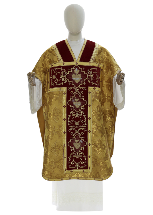 Casulla "San Felipe Neri" "Corazón de Jesús, María, José" F822-AGCC9