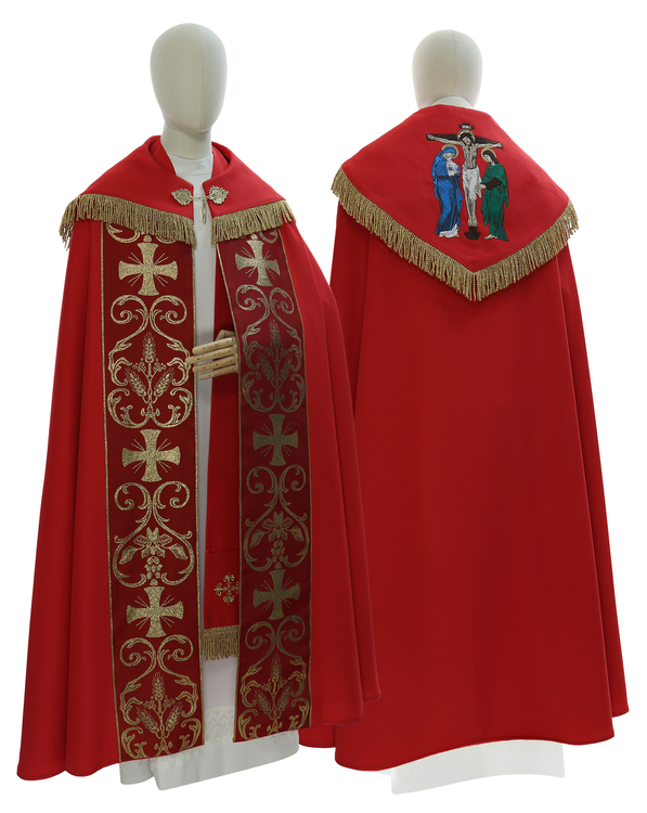 Gothic Cope "Crucifixion" K027-Ch6f