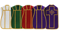 Set of 4 roman chasubles SET-RH4-25