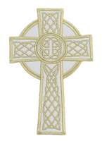 Embroidered applique "Celtic cross" AP-CROSS3-K