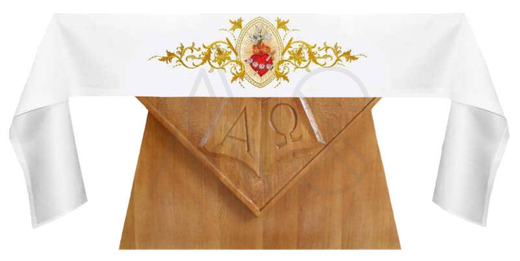 Nappe d'autel "Cœur de Marie"