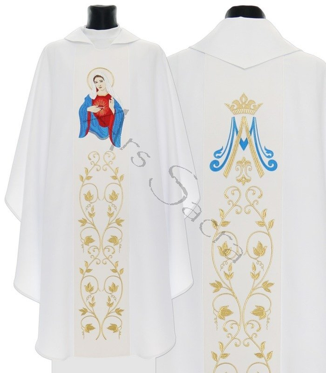 Chasuble gothique "Heart of Mary" 734-B