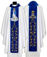 Chasuble gothique "Notre-Dame de l'Assomption" 411-ABN25g