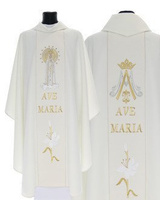 Chasuble gothique "Notre-Dame de Fatima" 728-Kg