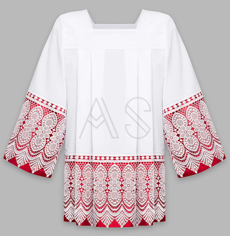 Surplis avec doublure rouge K21-C