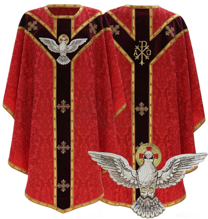 Chasuble semi-gothique "Saint Esprit" GY809-AGC26
