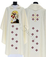 Chasuble gothique "Ego Vobis Romae Propitivs Ero" 422-K25