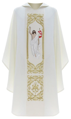 Chasuble gothique "Jésus est ressuscité" 517-K