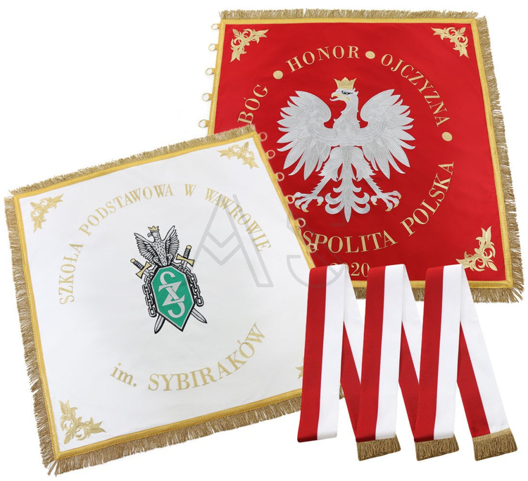 Szkolny sztandar haftowany STD-09