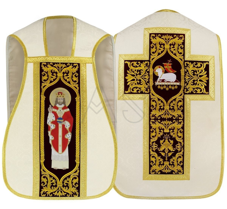 Ornat rzymski "Chrystus Król" R467-CZ25