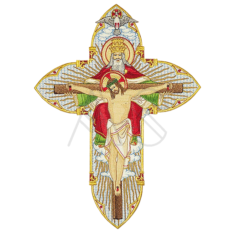 Applicazione ricamata "Santissima Trinità