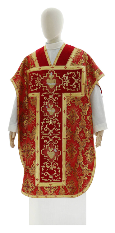 Kasel "St. Philip Neri" "Herz von Jesus, Maria, Josef" F822-AC9