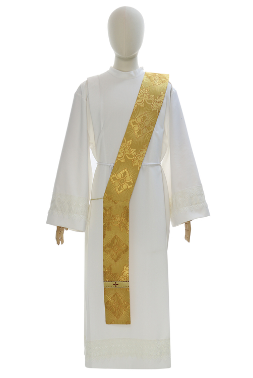Dalmatique romaine "Coeur de Jésus, Marie, Joseph" DR822-AGCC9
