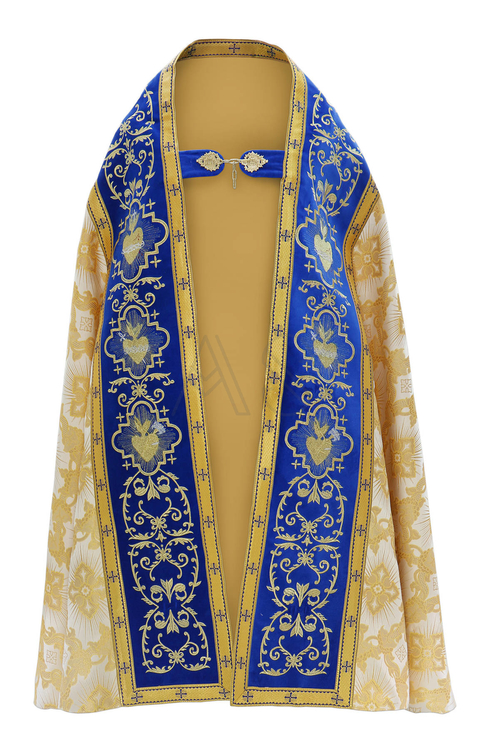 Chape romaine "Coeur de Jésus, Marie, Joseph" KT822-AKN9